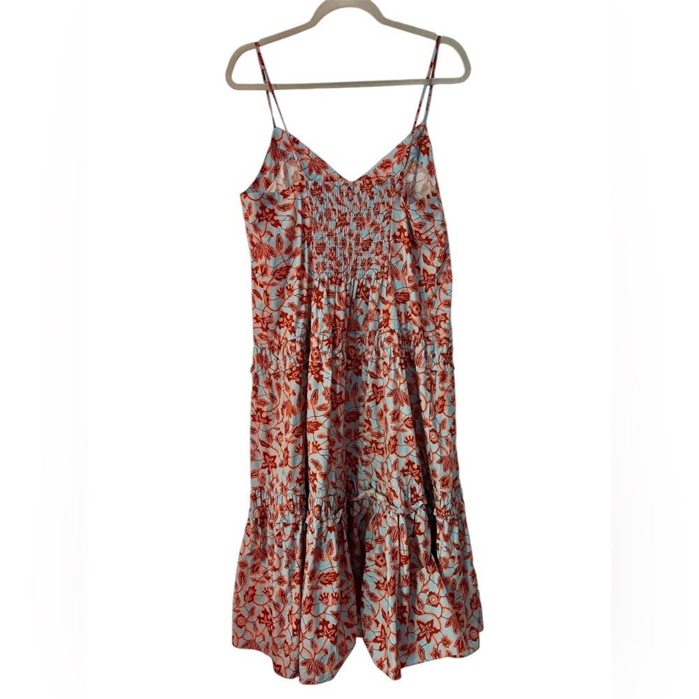 Derek Lam Collective floral midi v neck dress. - Picture 6 of 9